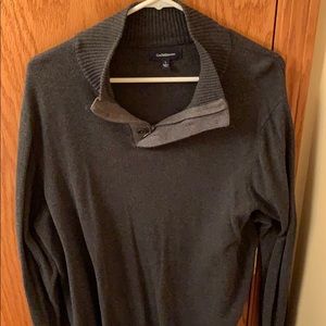 Grey 1/4 zip Croft&Barrow sweater